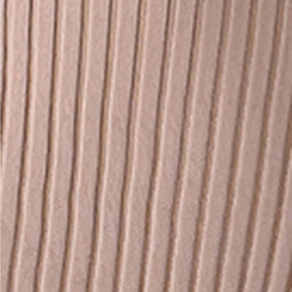 Classic Ribbed Knit Fitted V Neck Long Sleeve Dress Burgundy - Picture 15 of 16